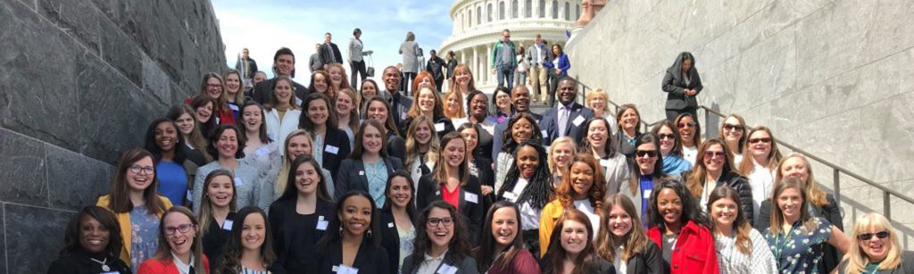 a group of students and faculty in Washington DC