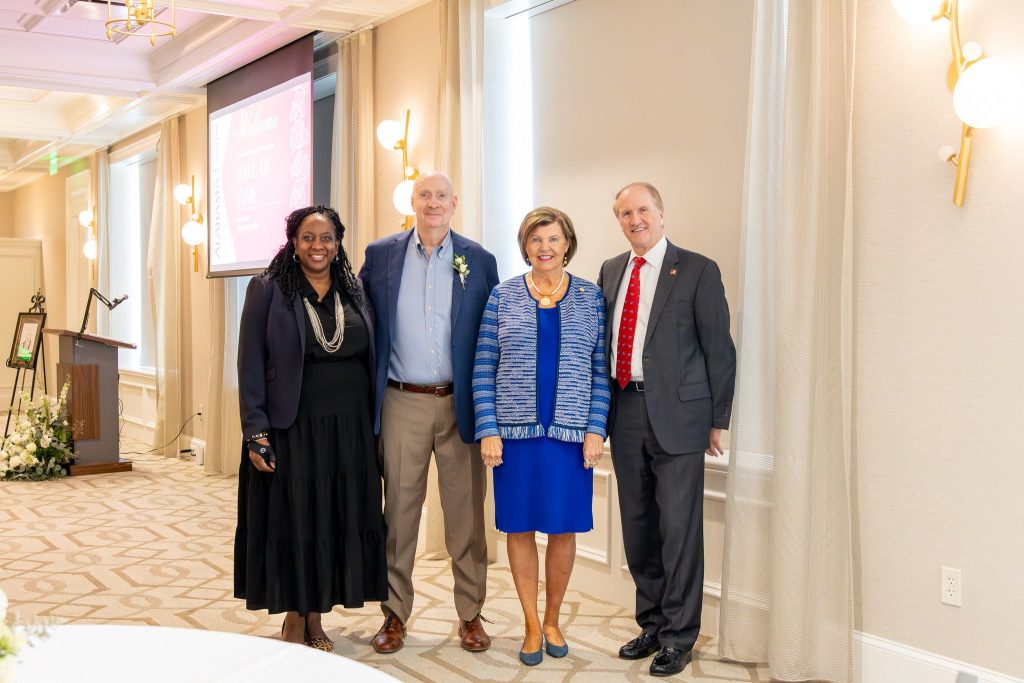 Inductee with SSW Dean and UA President - Hall of Fame Luncheon 2024