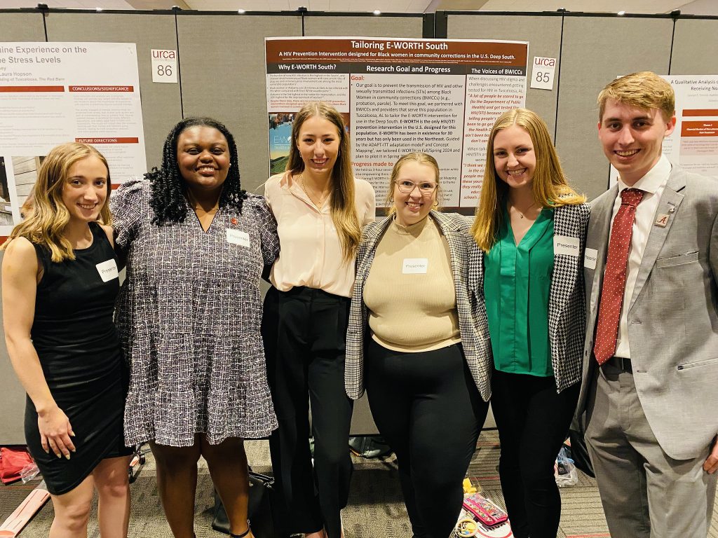 Students presenting at URCA 2024
