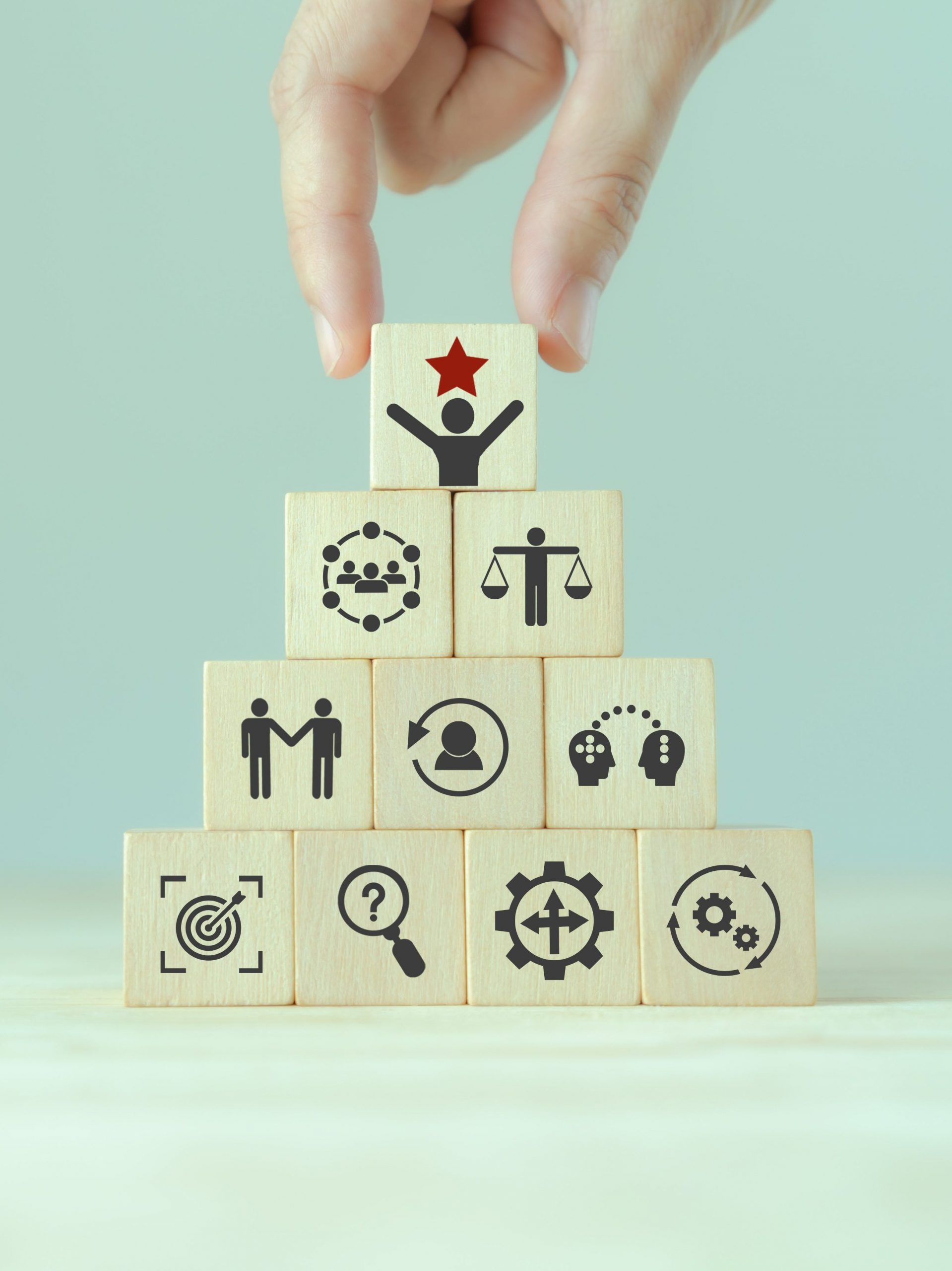 Talented human resources - company success concept. Talent mana
