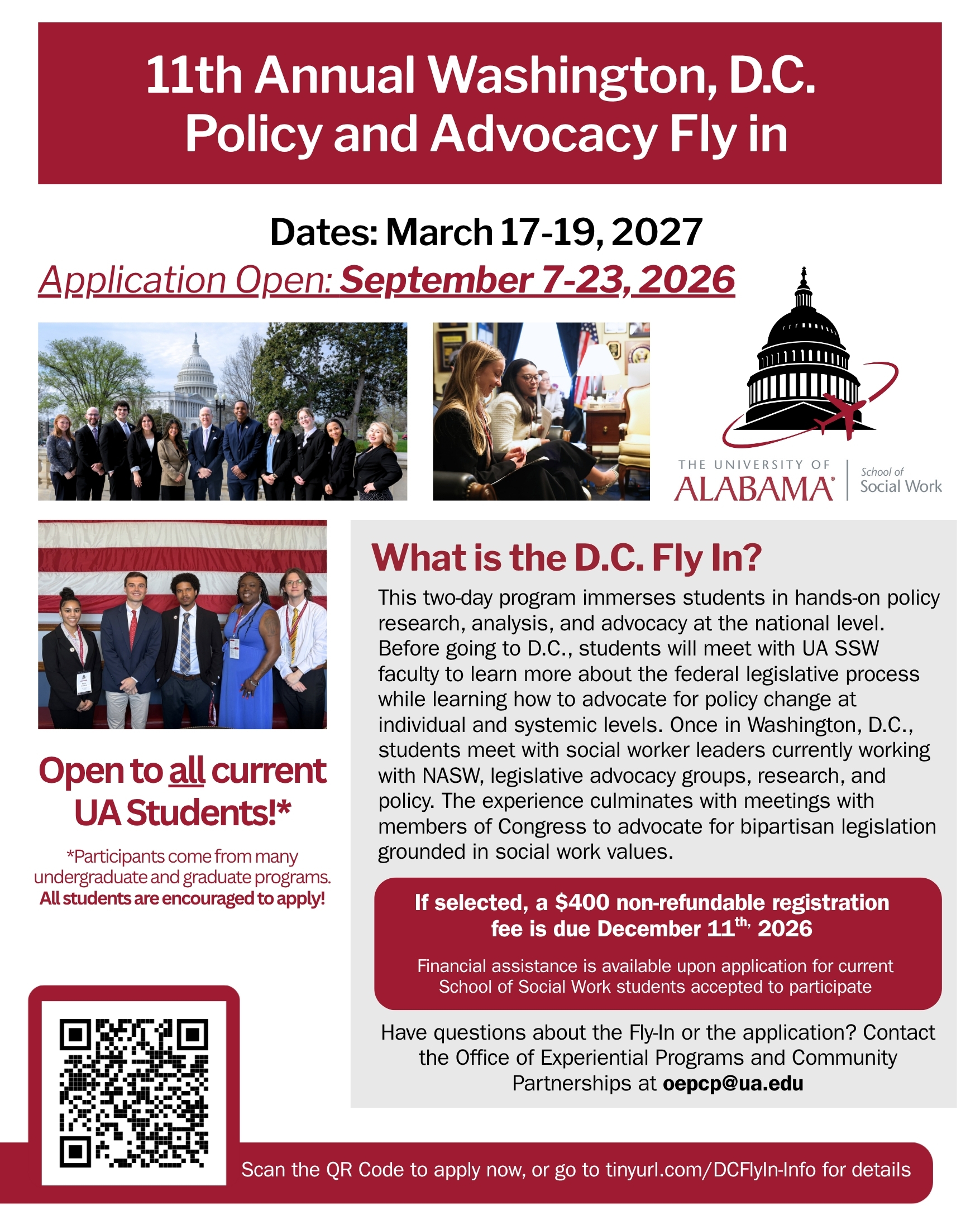 Flyer detailing information regarding the 11th Annual Washington DC Fly In.